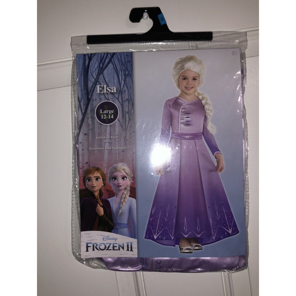 Disney Store Frozen II Elsa Dress Halloween Costume Size L 12-14 Years NWT - Picture 2 of 9